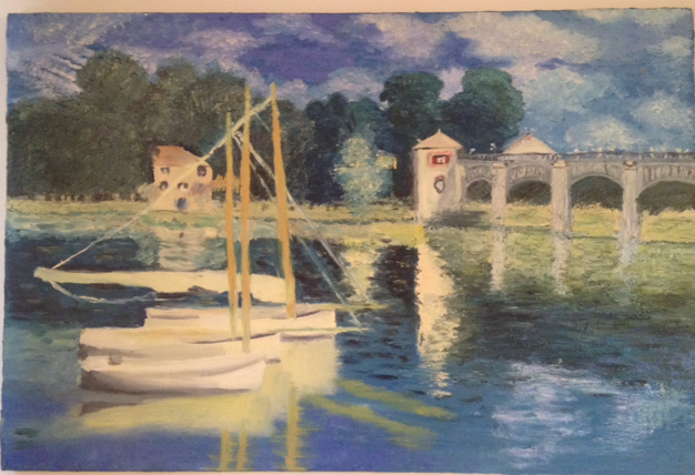 The Extended Monet, an original oil painting by Kellie J. Teller