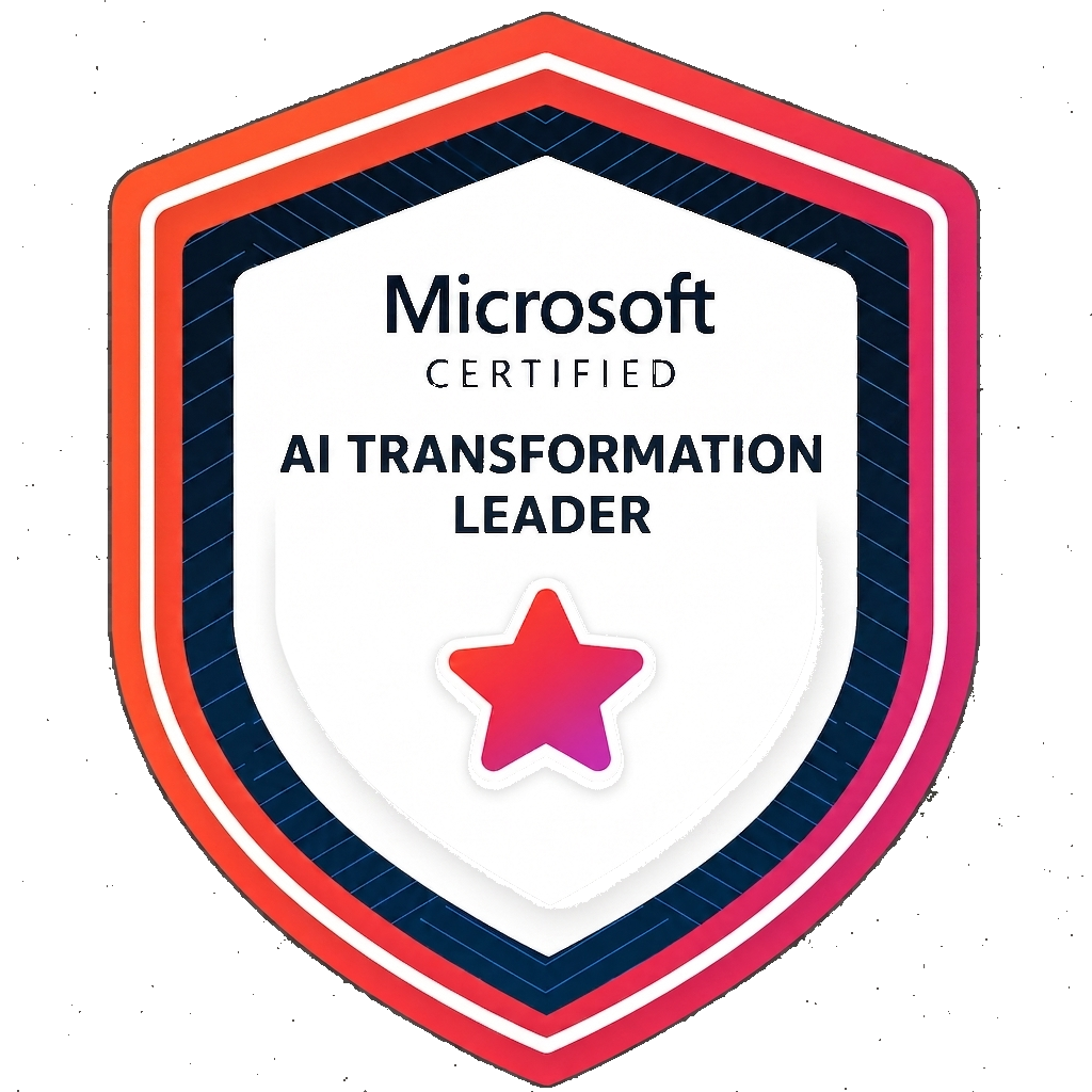 Microsoft AI Transformation Leader certification badge